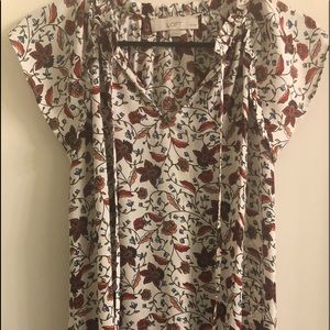 Floral loft blouse